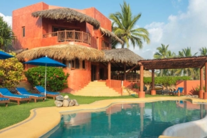 villa 2 La Saladita Mexico Ocean View Villas 2300 Square Ft 3 bedrooms 3 baths