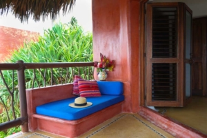 balcony couch La Saladita Mexico Ocean View Villas